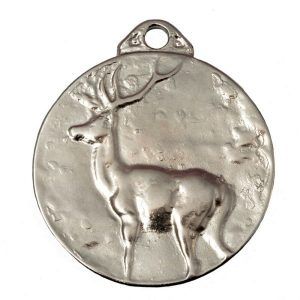 Medalla de homologación para trofeo de caza venado