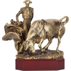 Figura matador de toros fabricada en resina